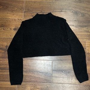 wild fable cropped sweater, low turtleneck